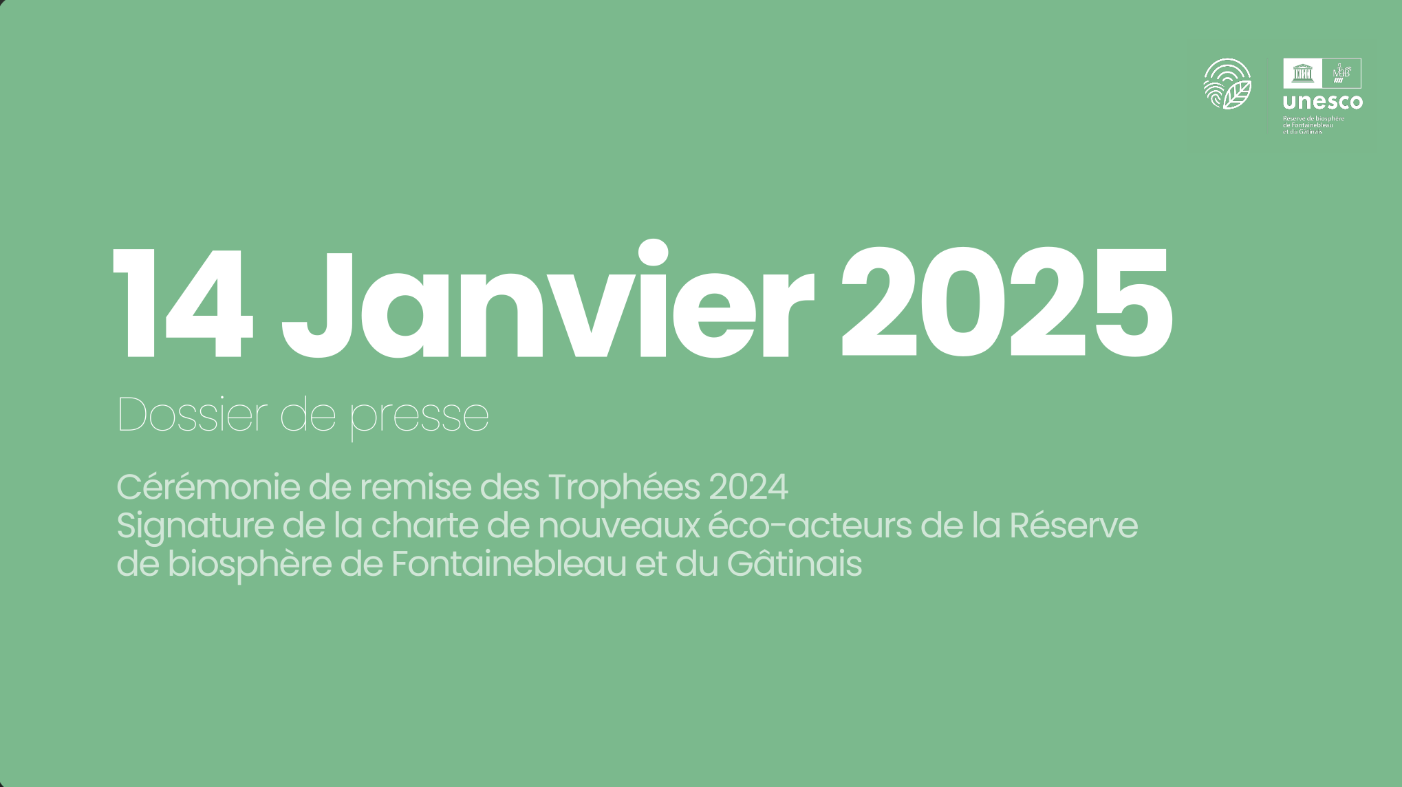 Dossier de presse – Trophée de la Réserve de Biosphère
